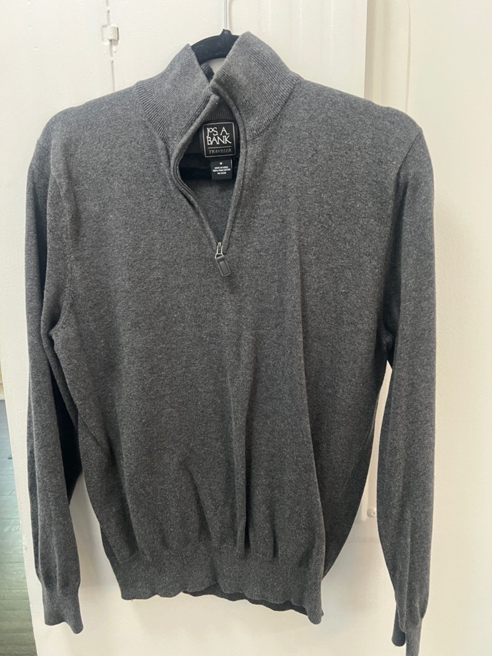 Jos. A. Bank Men’s Charcoal Gray Half-Zip Sweater